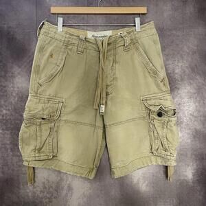 Vintage Abercrombie Fitch Men's‎ 30 Cargo Shorts Military Khaki